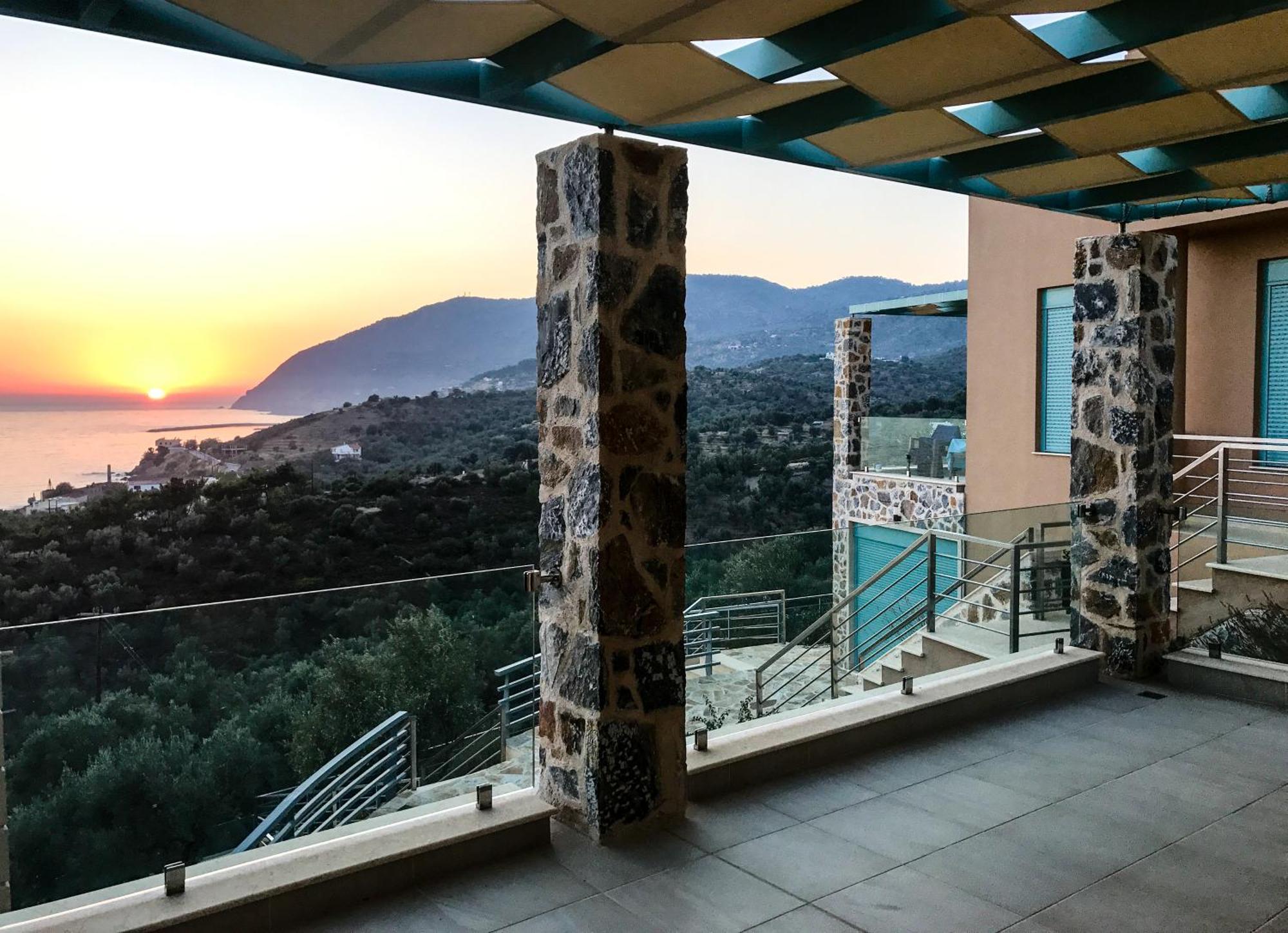 Ouzo Panoramic Houses 1, With Private Pool Plomari Eksteriør bilde