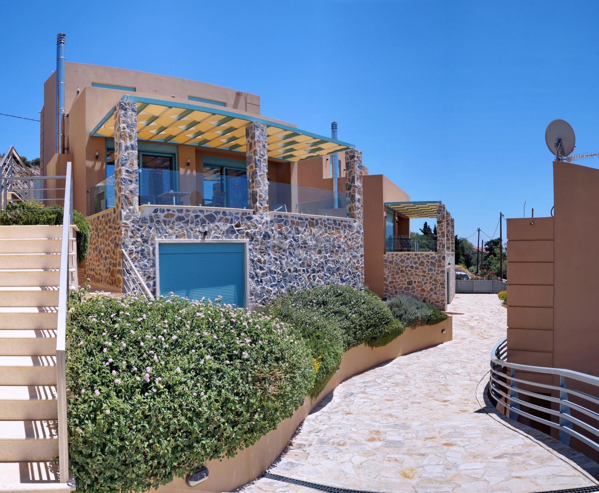 Ouzo Panoramic Houses 1, With Private Pool Plomari Eksteriør bilde