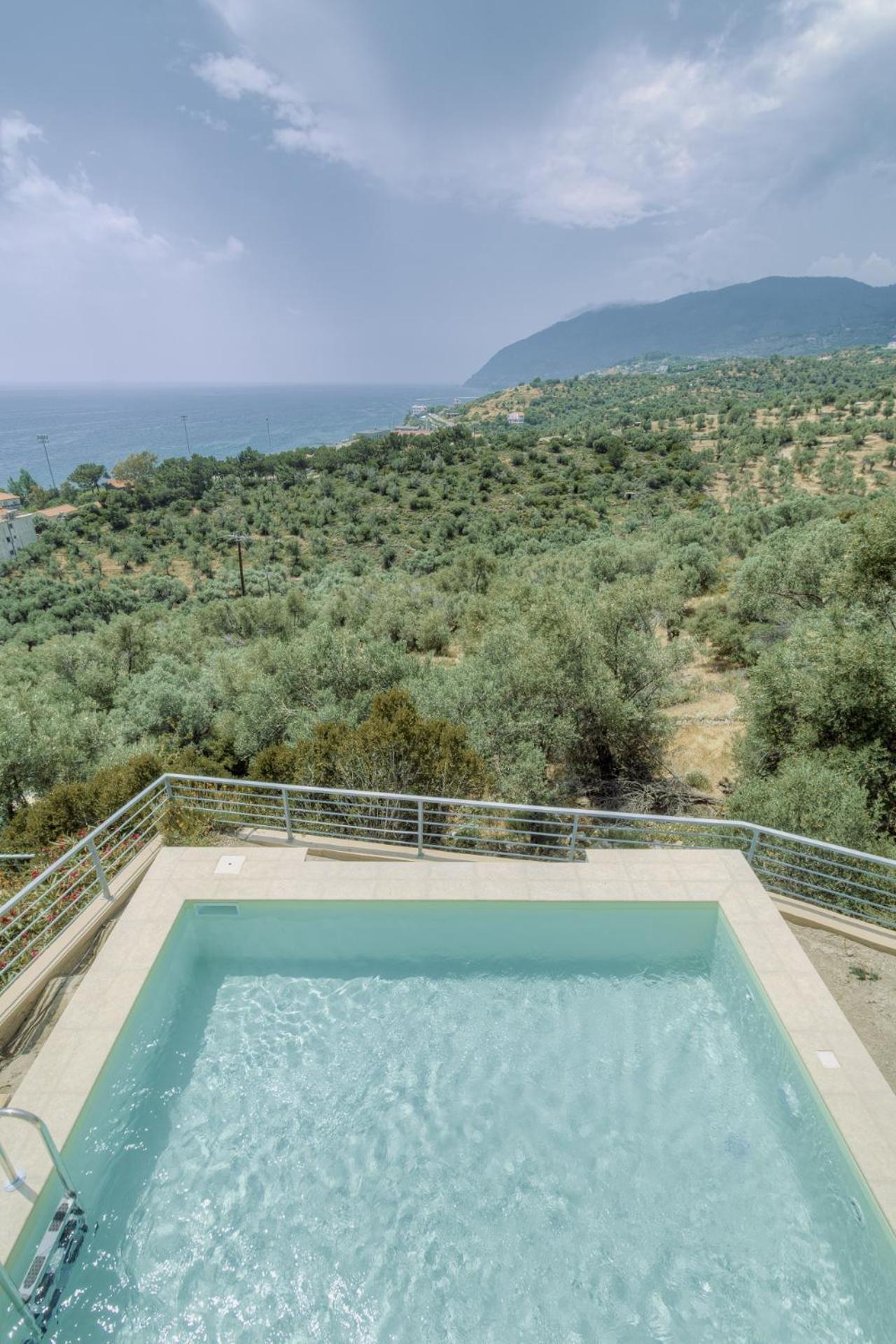 Ouzo Panoramic Houses 1, With Private Pool Plomari Eksteriør bilde