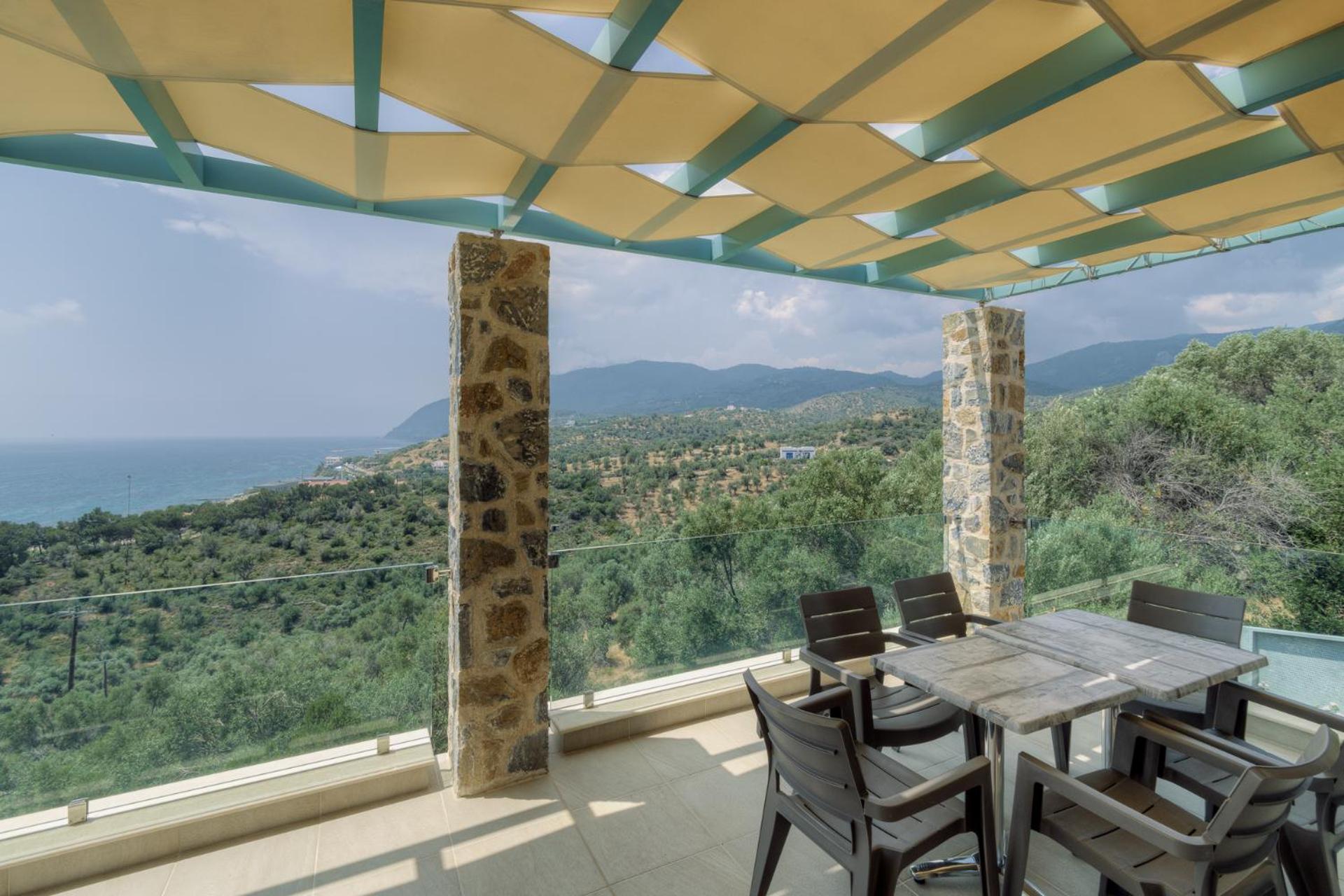 Ouzo Panoramic Houses 1, With Private Pool Plomari Eksteriør bilde
