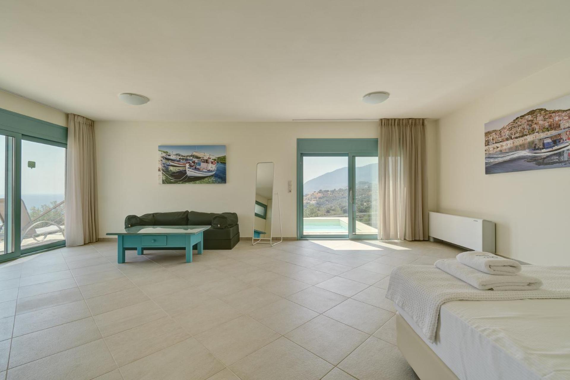 Ouzo Panoramic Houses 1, With Private Pool Plomari Rom bilde