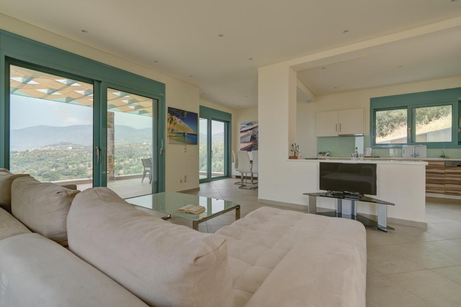 Ouzo Panoramic Houses 1, With Private Pool Plomari Rom bilde