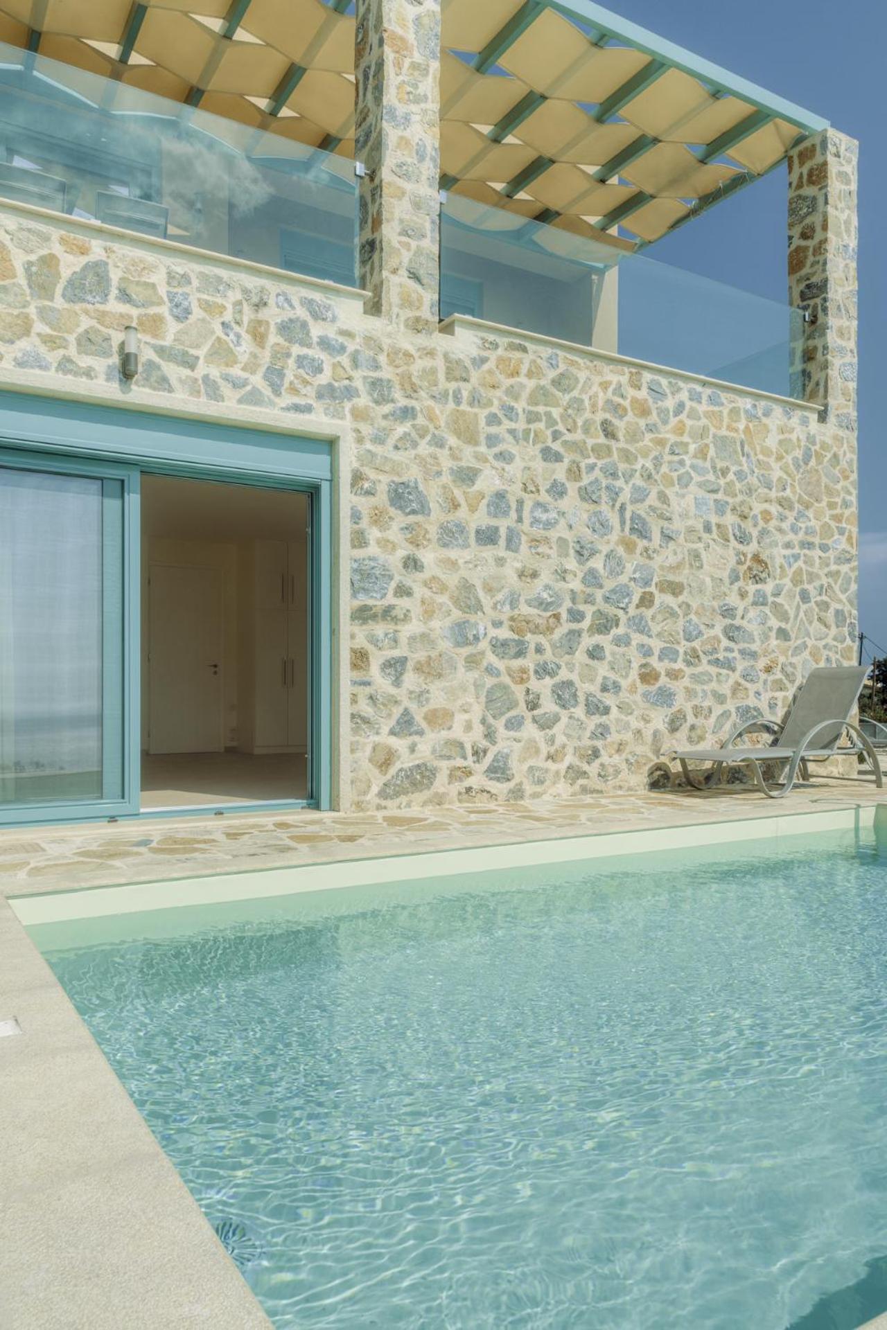Ouzo Panoramic Houses 1, With Private Pool Plomari Rom bilde